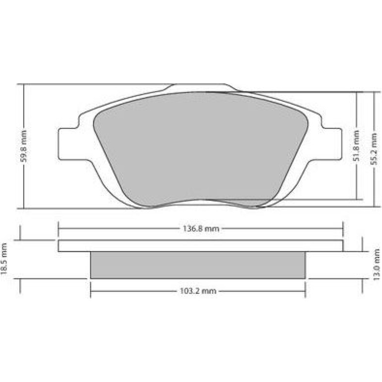 Bremsbelagsatz, Scheibenbremse 1170326 Bremsbelagsatz, Scheibenbremse 1170326
