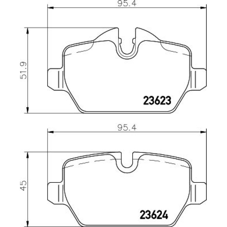 Bremsbelagsatz, Scheibenbremse 8DB 355 011-271 Bremsbelagsatz, Scheibenbremse 8DB 355 011-271