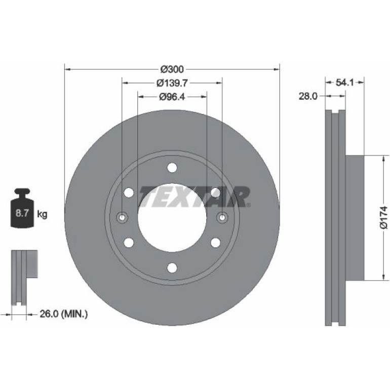 Bremsscheibe 92164500 Bremsscheibe 92164500