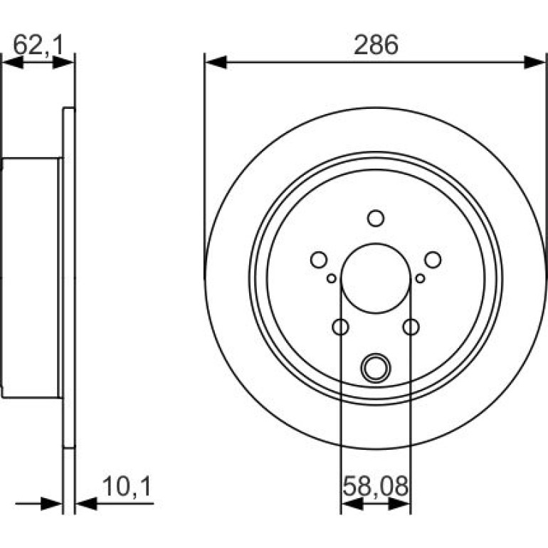 Bremsscheibe 0 986 479 A10 Bremsscheibe 0 986 479 A10