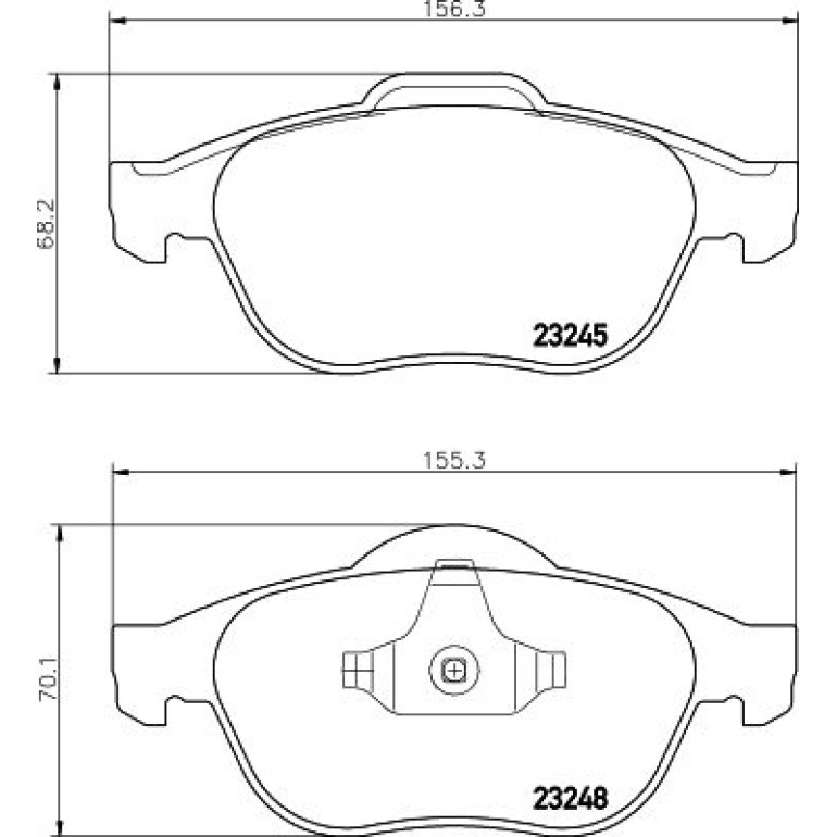 Bremsbelagsatz, Scheibenbremse 8DB 355 009-111