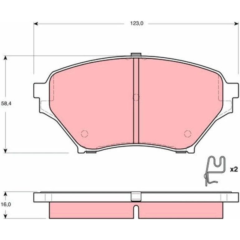 Bremsbelagsatz, Scheibenbremse GDB3302 Bremsbelagsatz, Scheibenbremse GDB3302