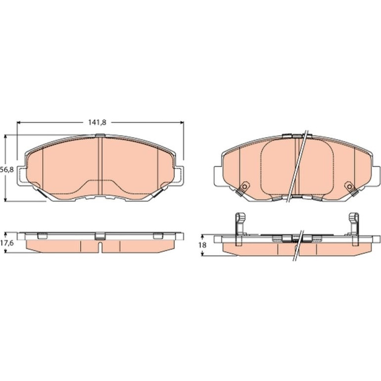 Bremsbelagsatz, Scheibenbremse GDB3627 Bremsbelagsatz, Scheibenbremse GDB3627