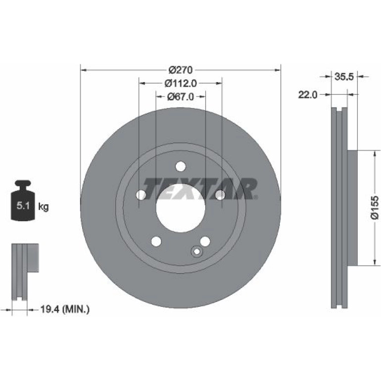 Bremsscheibe 92124503 Bremsscheibe 92124503