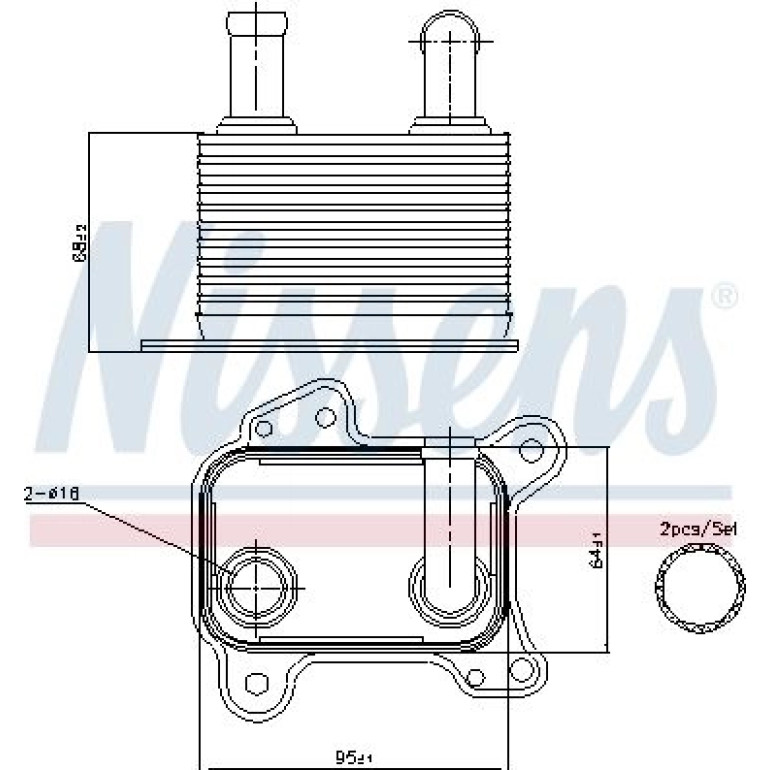 Ölkühler, Motoröl 90825 Ölkühler, Motoröl 90825