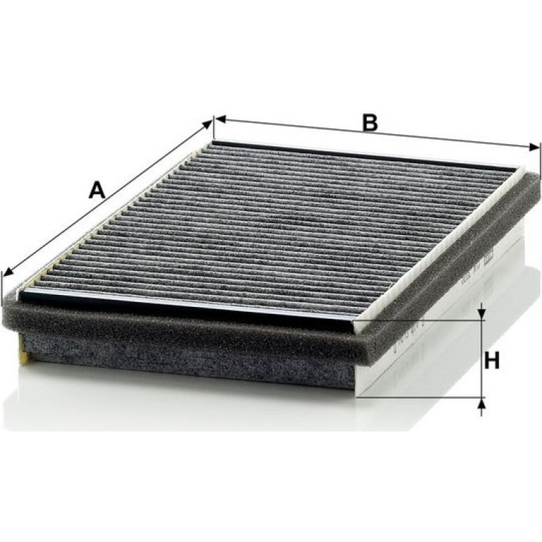 MANN-FILTER CUK 3020 Innenraumfilter, Aktivkohlefilter MANN-FILTER CUK 3020 Innenraumfilter, Aktivkohlefilter