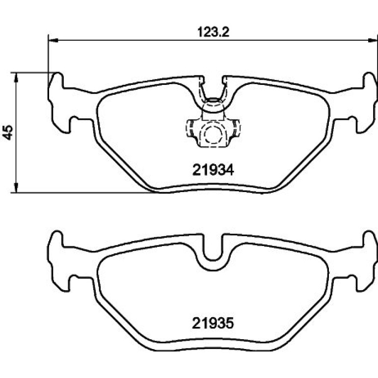 Bremsbelagsatz, Scheibenbremse 8DB 355 009-051 Bremsbelagsatz, Scheibenbremse 8DB 355 009-051