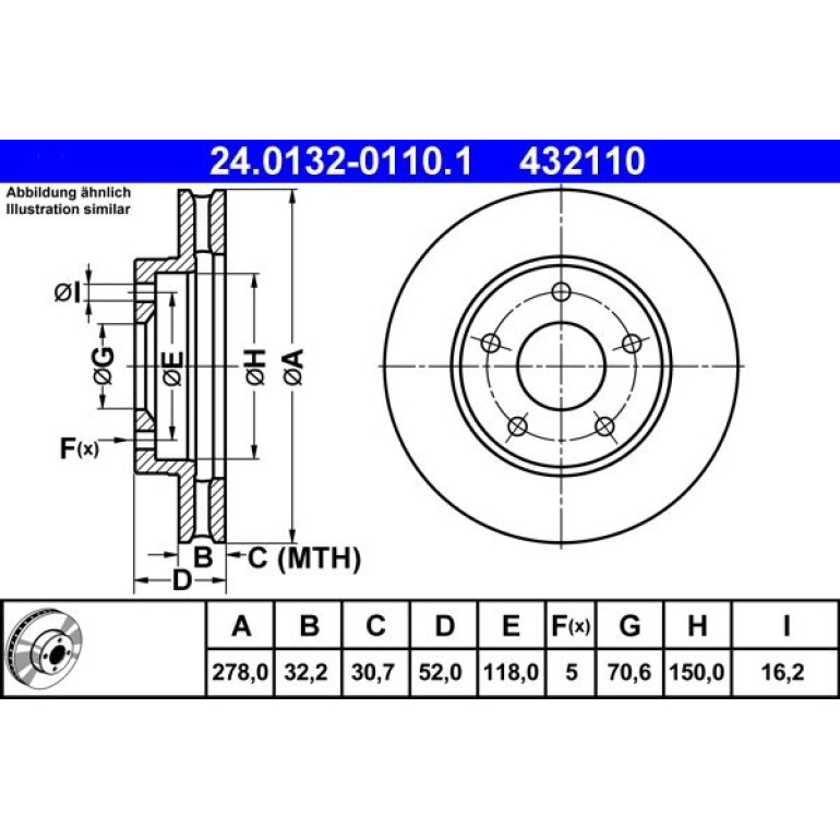 Bremsscheibe 24.0132-0110.1