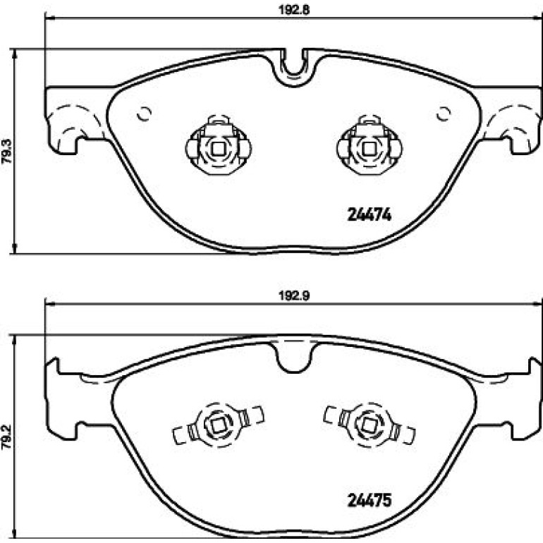 Bremsbelagsatz, Scheibenbremse 8DB 355 015-701 Bremsbelagsatz, Scheibenbremse 8DB 355 015-701
