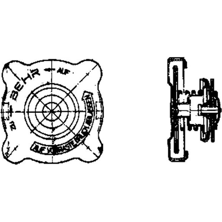 Verschlussdeckel, Kühler CRB 12 000P