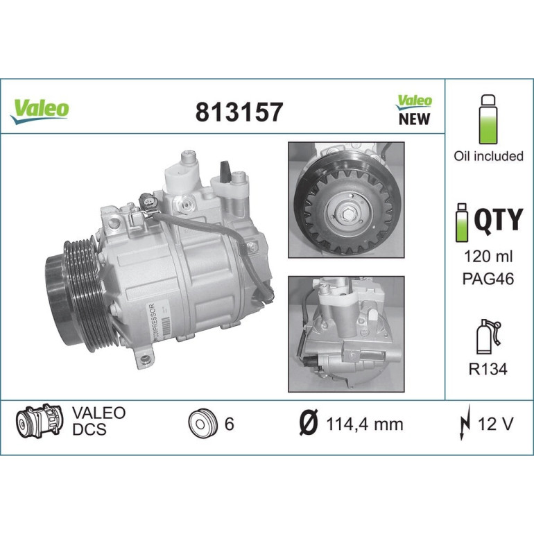 Kompressor, Klimaanlage 813157