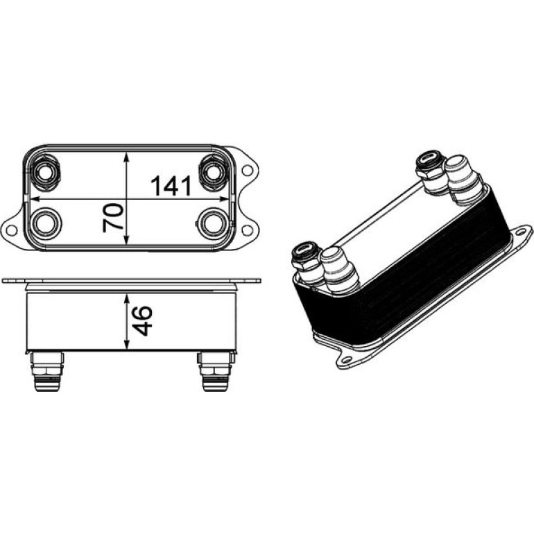 Ölkühler, Automatikgetriebe CLC 227 000P Ölkühler, Automatikgetriebe CLC 227 000P