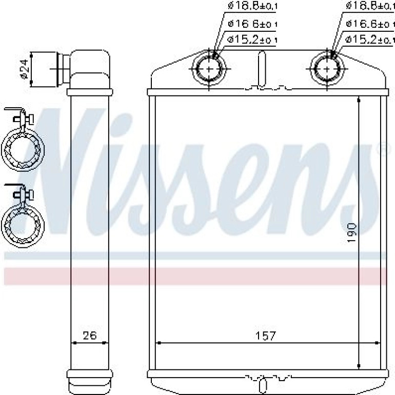 Wärmetauscher, Innenraumheizung 76514 Wärmetauscher, Innenraumheizung 76514