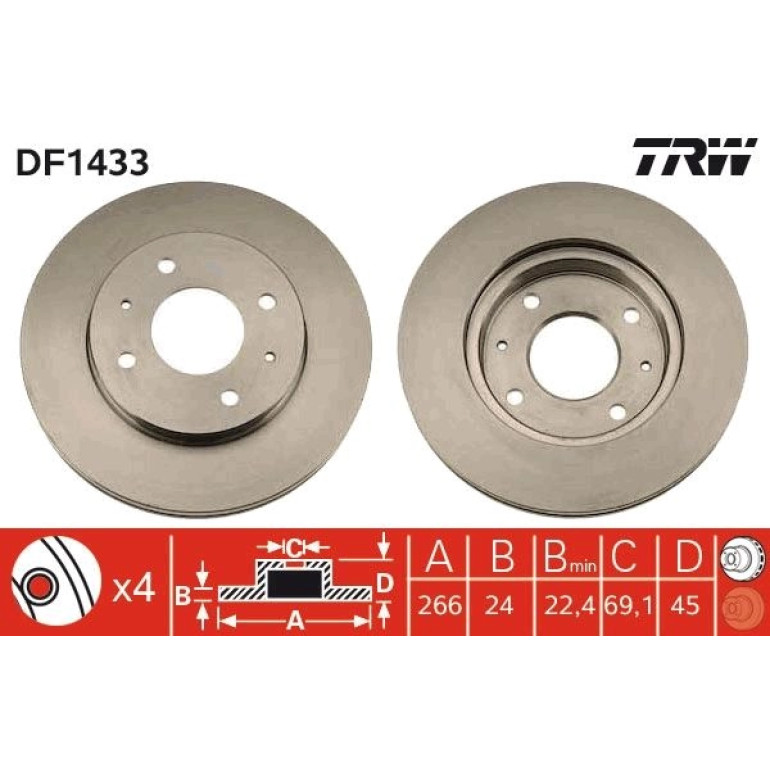 Bremsscheibe DF1433