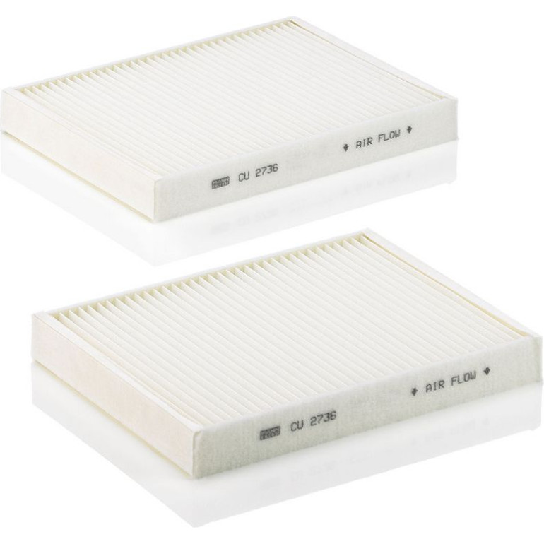 MANN-FILTER CU 2736-2 Innenraumfilter, Partikelfilter MANN-FILTER CU 2736-2 Innenraumfilter, Partikelfilter