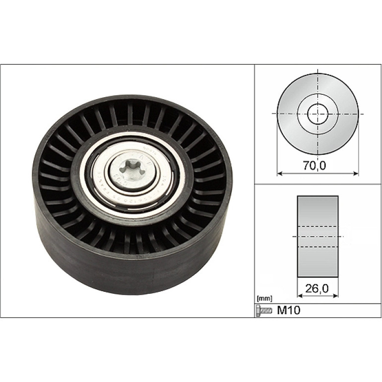Umlenk-/Führungsrolle, Keilrippenriemen 532 0505 10 Umlenk-/Führungsrolle, Keilrippenriemen 532 0505 10