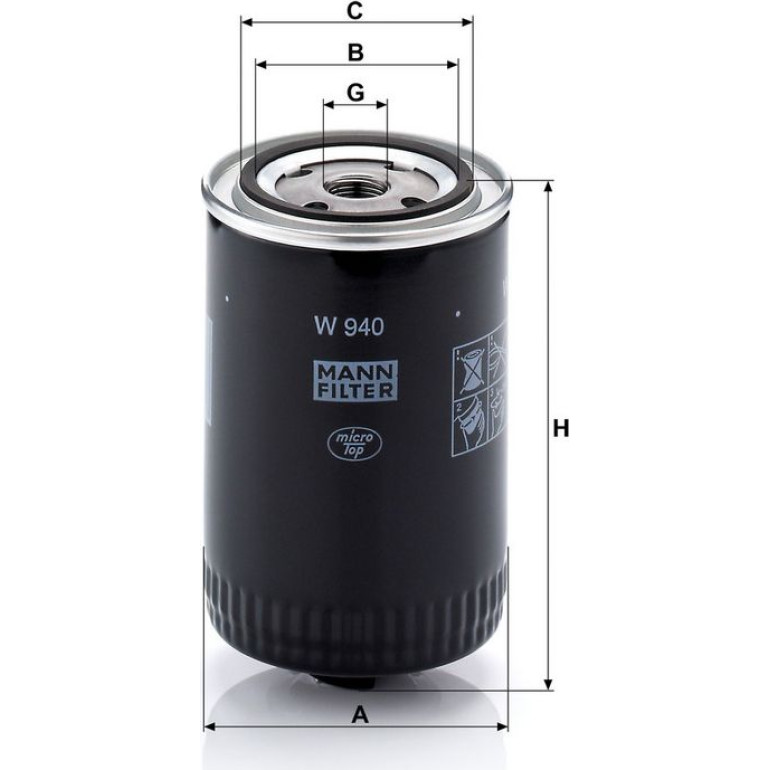 Ölfilter W 940