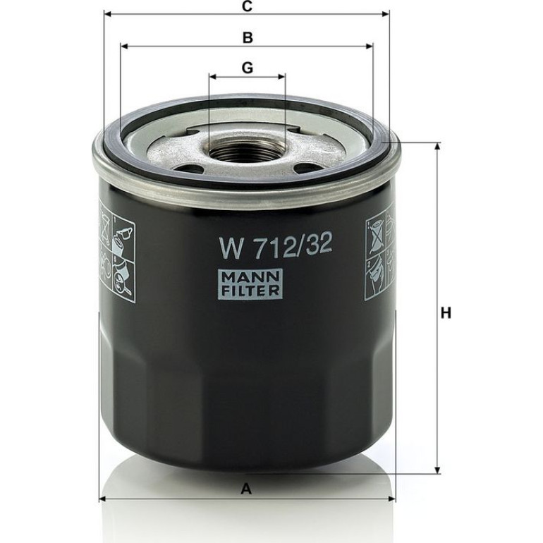 Ölfilter W 712/32 Ölfilter W 712/32