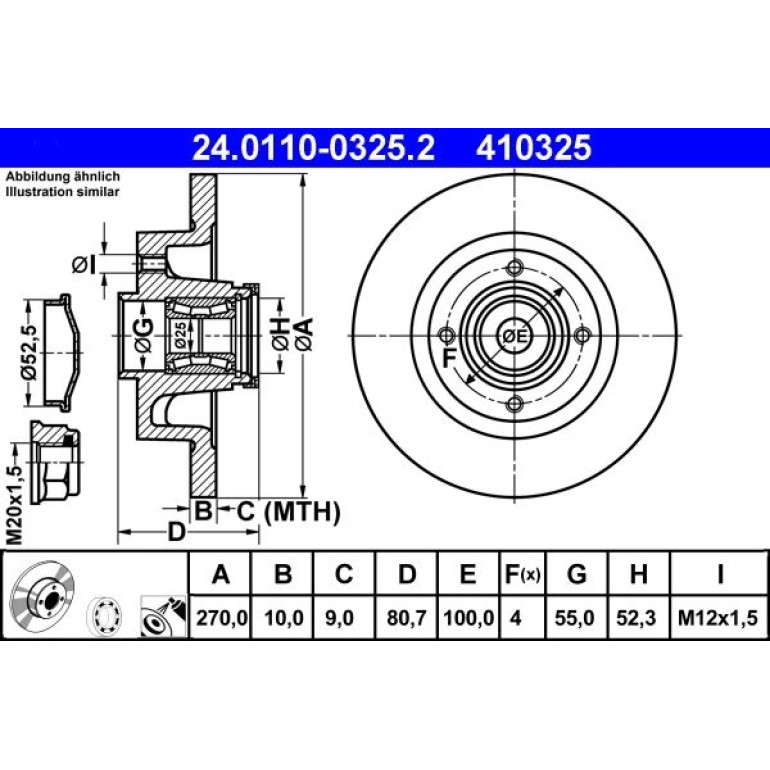 Bremsscheibe 24.0110-0325.2