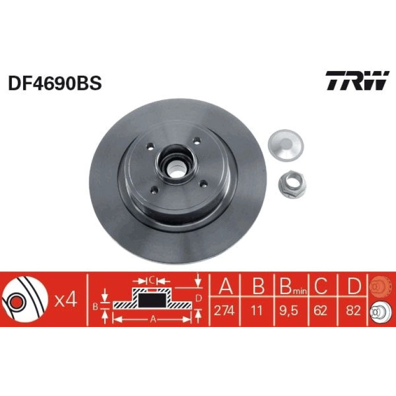 Bremsscheibe DF4690BS Bremsscheibe DF4690BS