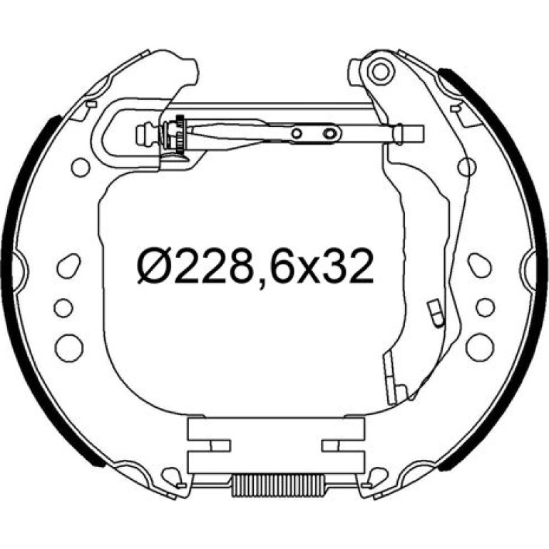 Bremsbackensatz 554948 Bremsbackensatz 554948