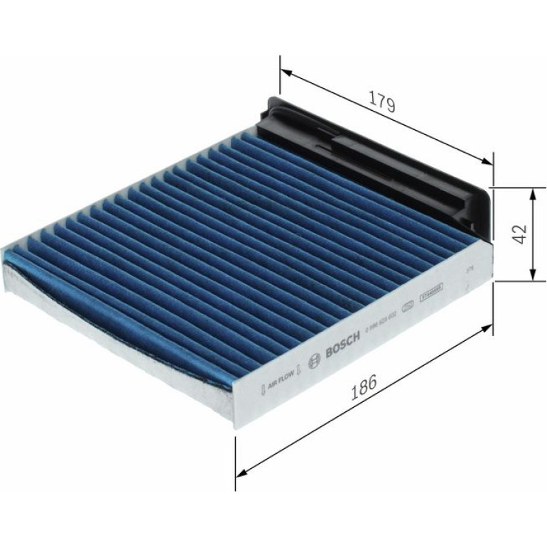 Filter, Innenraumluft 0 986 628 602 Filter, Innenraumluft 0 986 628 602
