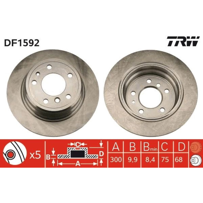 Bremsscheibe DF1592 Bremsscheibe DF1592