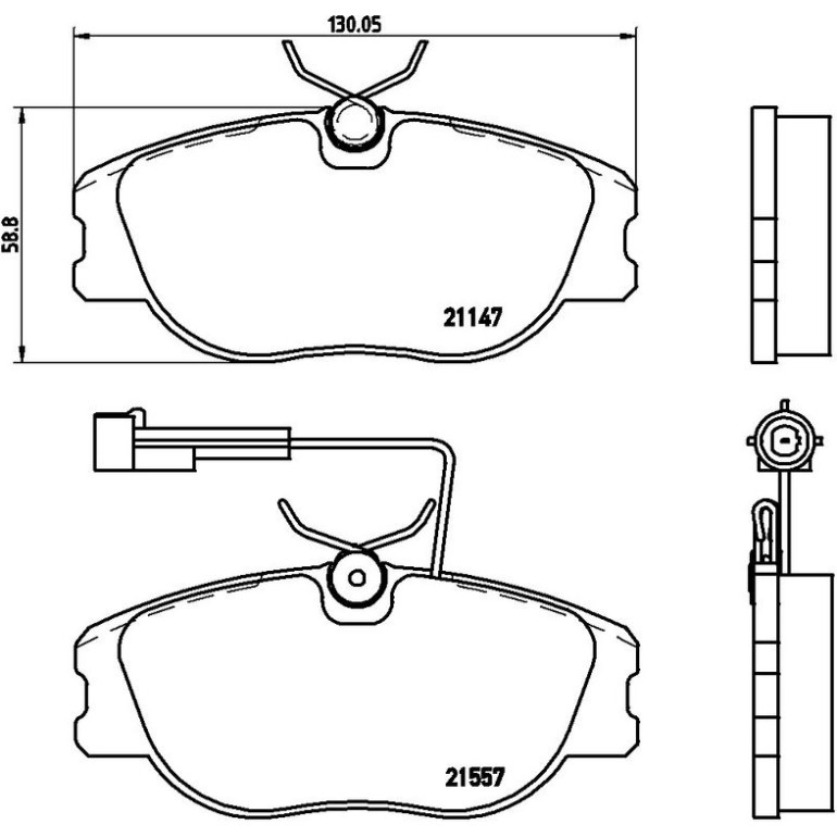 Bremsbelagsatz, Scheibenbremse P 23 043 Bremsbelagsatz, Scheibenbremse P 23 043