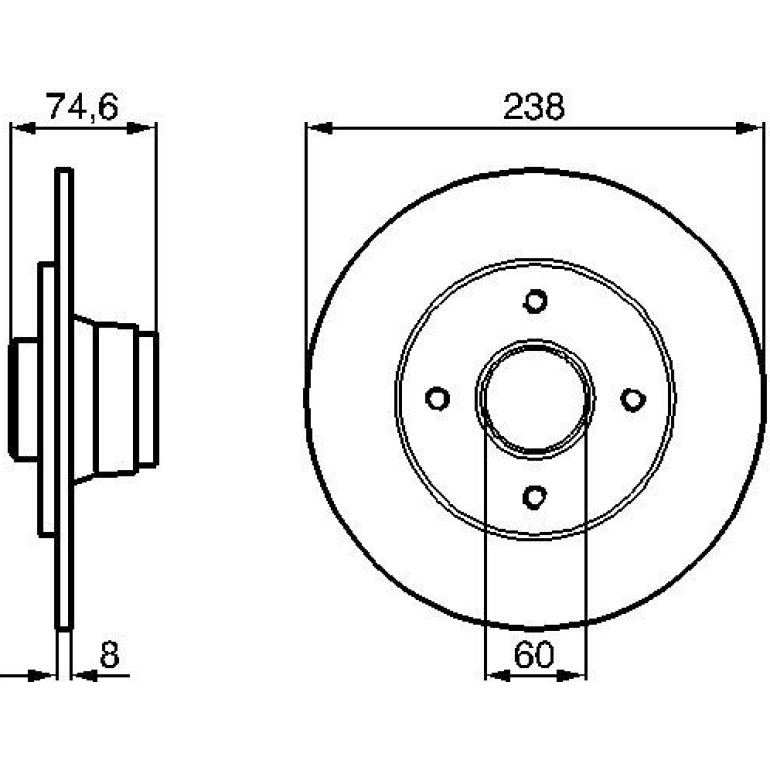 Bremsscheibe 0 986 478 442 Bremsscheibe 0 986 478 442