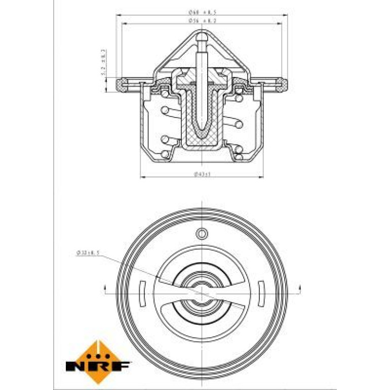 Thermostat, Kühlmittel 725097 Thermostat, Kühlmittel 725097