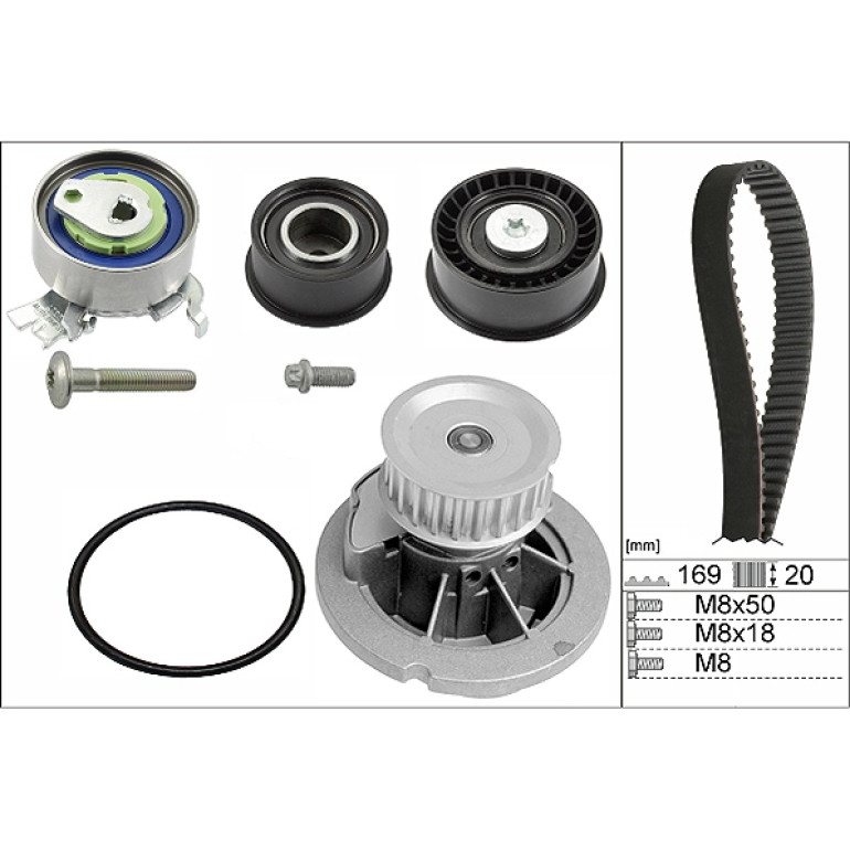 Wasserpumpe + Zahnriemensatz 530 0078 32 Wasserpumpe + Zahnriemensatz 530 0078 32