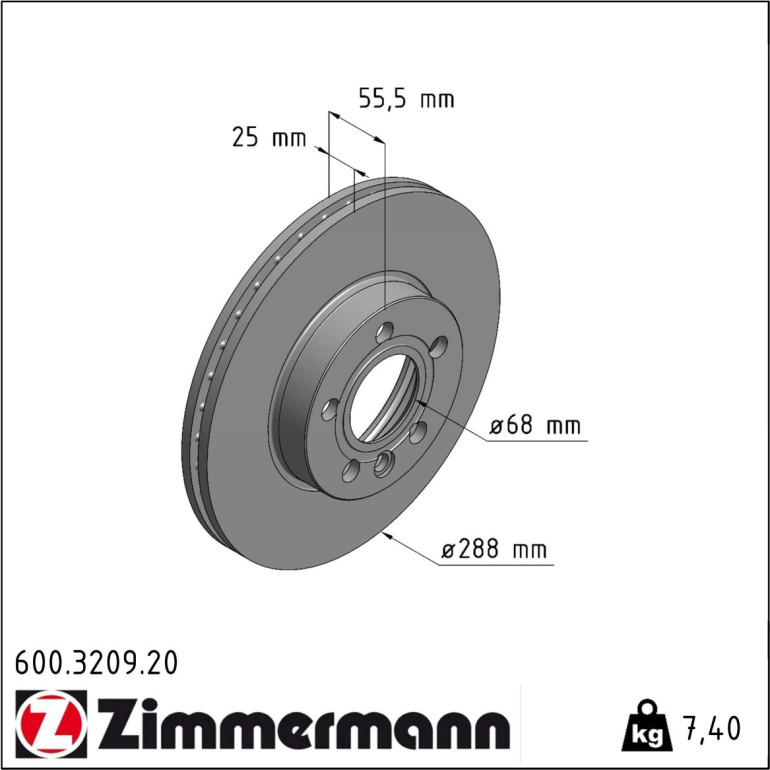 Bremsscheibe 600.3209.20