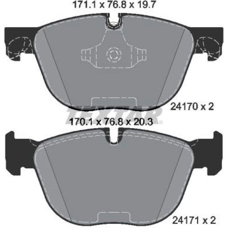 Bremsbelagsatz, Scheibenbremse 2417001 Bremsbelagsatz, Scheibenbremse 2417001