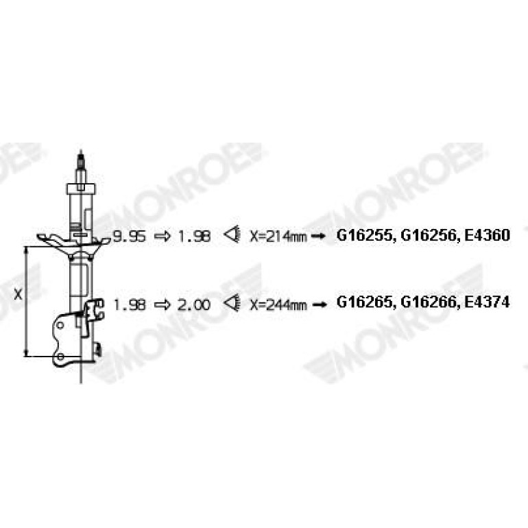 Stoßdämpfer G16255 Stoßdämpfer G16255