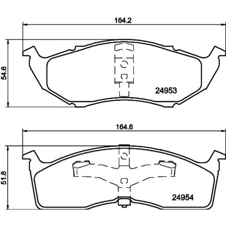 Bremsbelagsatz, Scheibenbremse 8DB 355 014-971 Bremsbelagsatz, Scheibenbremse 8DB 355 014-971