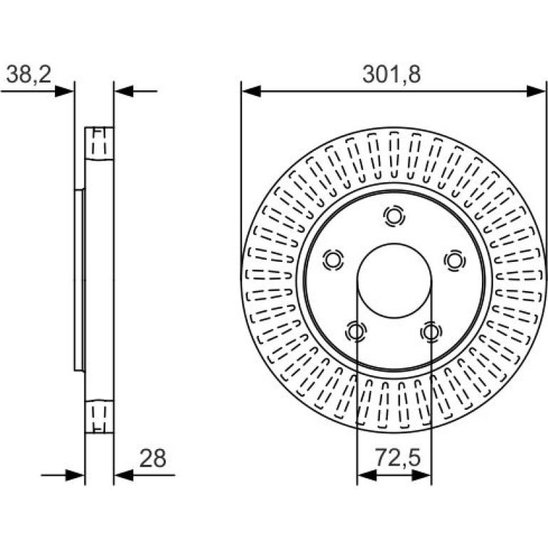 Bremsscheibe 0 986 479 B17 Bremsscheibe 0 986 479 B17