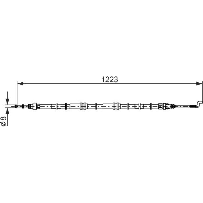 Seilzug, Feststellbremse 1 987 482 862 Seilzug, Feststellbremse 1 987 482 862