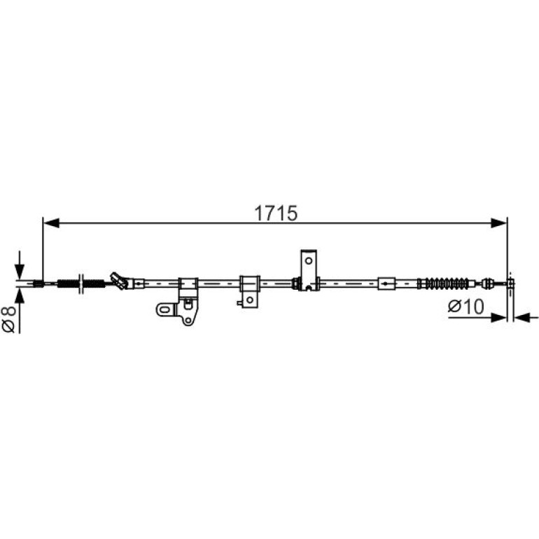 Seilzug, Feststellbremse 1 987 482 348 Seilzug, Feststellbremse 1 987 482 348