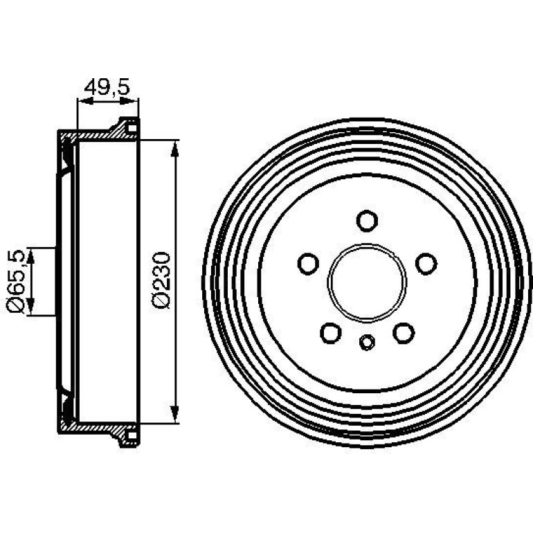 Bremstrommel 0 986 477 104 Bremstrommel 0 986 477 104