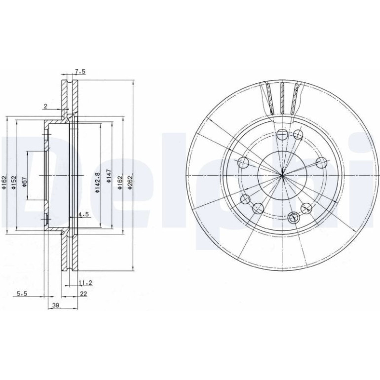 Bremsscheibe BG2397 Bremsscheibe BG2397
