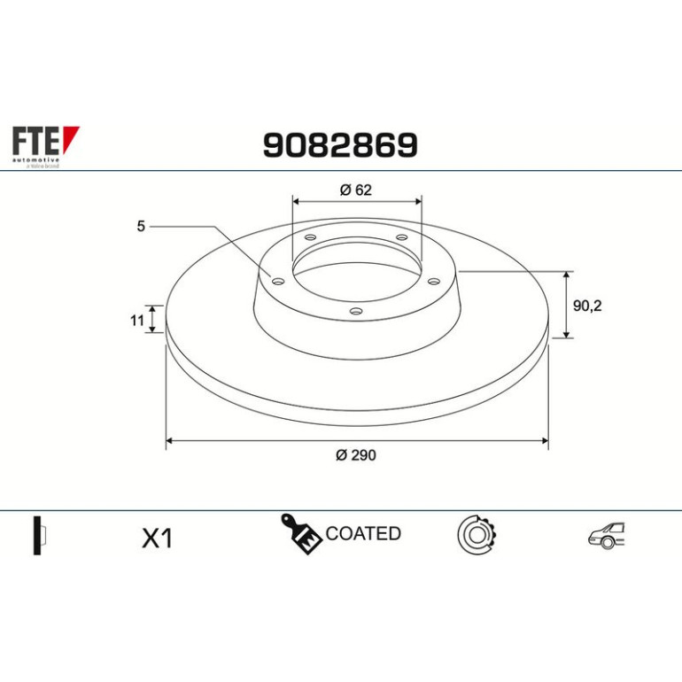 Bremsscheibe 9082869 Bremsscheibe 9082869