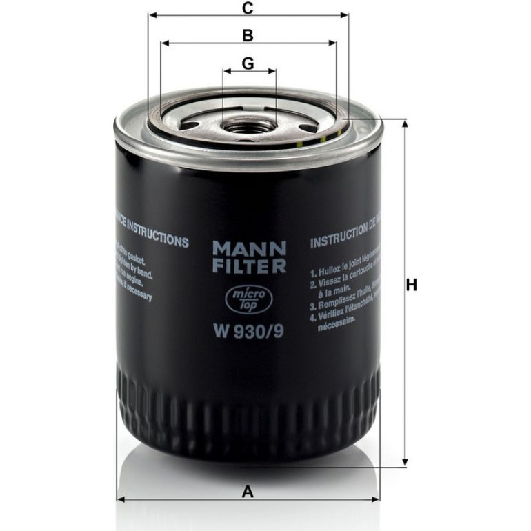 Ölfilter W 930/9 Ölfilter W 930/9