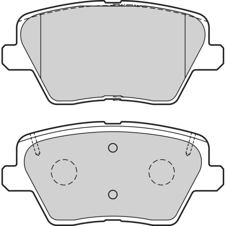 Bremsbelagsatz, Scheibenbremse 302740