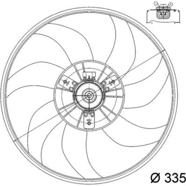 Lüfter, Motorkühlung CFF 164 000P