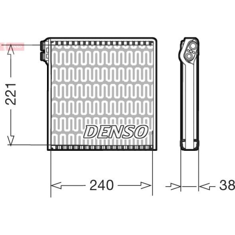 Verdampfer, Klimaanlage DEV09102 Verdampfer, Klimaanlage DEV09102