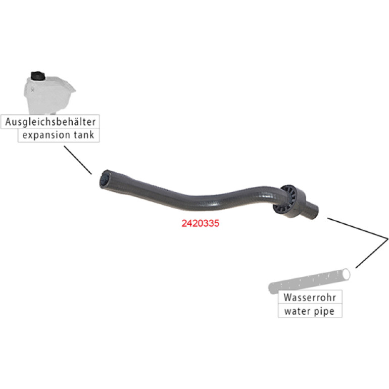 Kühlerschlauch 2420335 Kühlerschlauch 2420335
