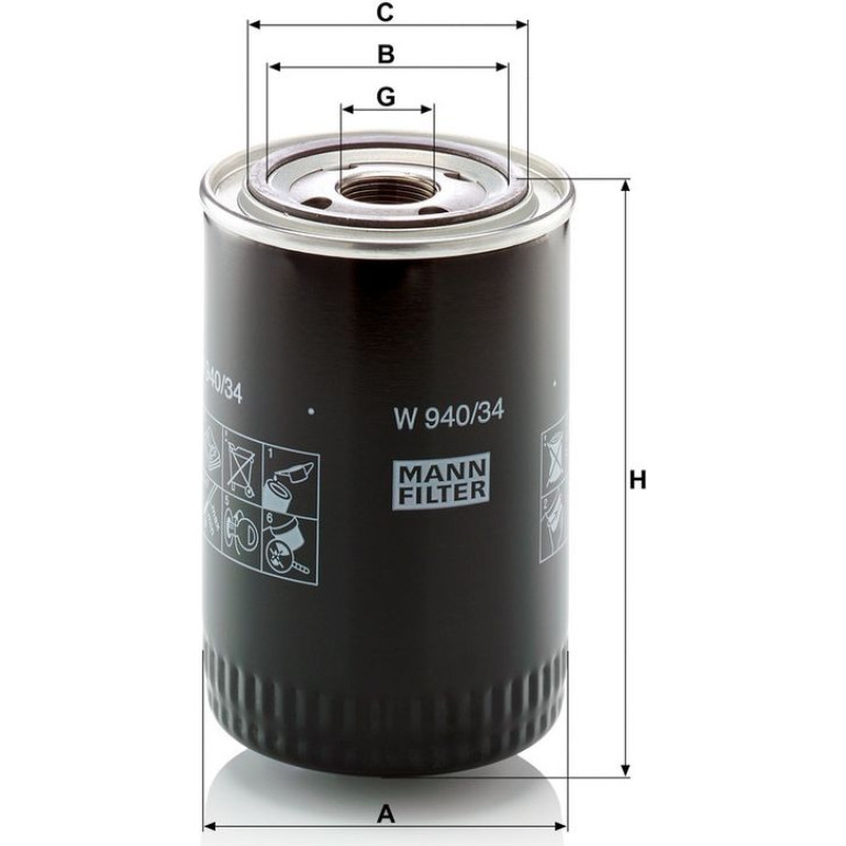 Ölfilter W 940/34 Ölfilter W 940/34