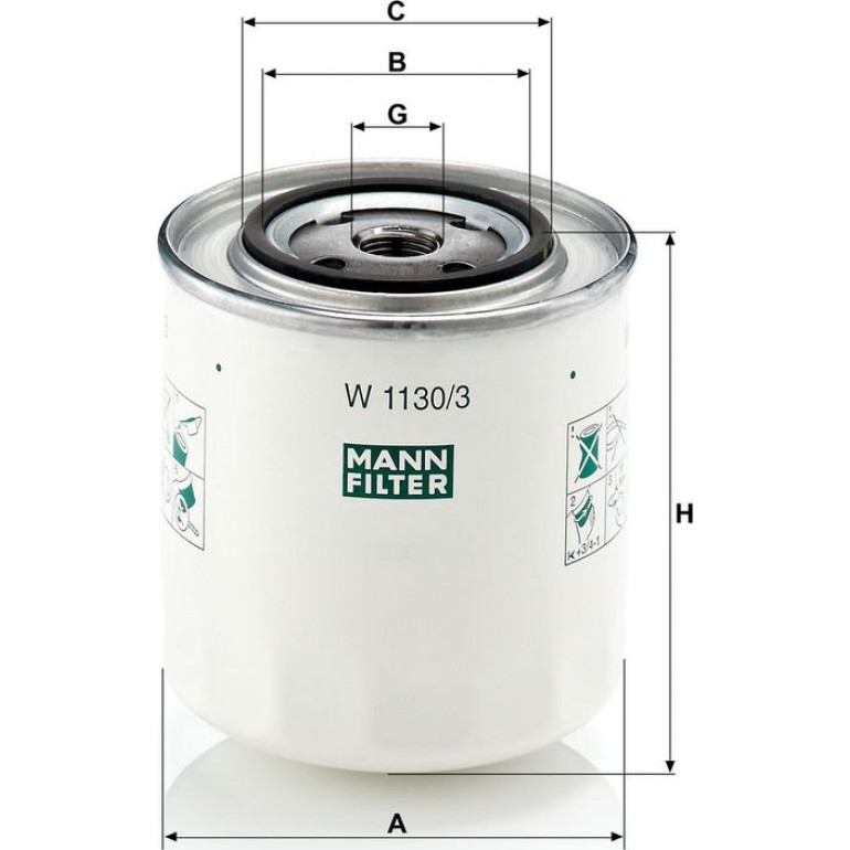 Ölfilter W 1130/3 Ölfilter W 1130/3