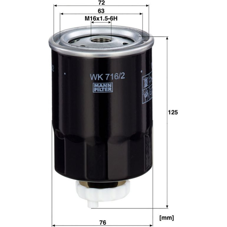 Kraftstofffilter WK 716/2 X Kraftstofffilter WK 716/2 X
