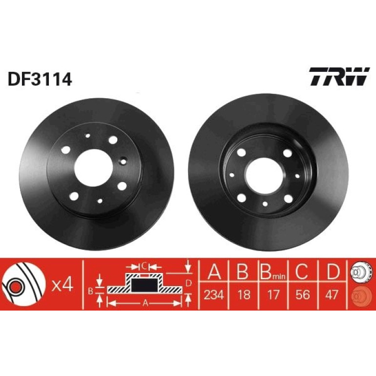 Bremsscheibe DF3114